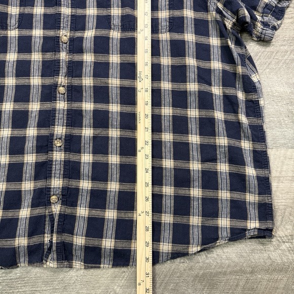 Duluth Trading shirt mens 3XL plaid hemp organic cotton outdoor button down camp - Picture 6 of 8